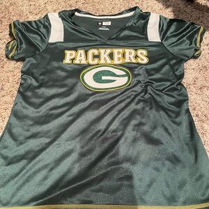 NFL Team Apparel Women's Jersey in Dark Green